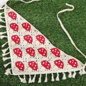 Crochet Mushroom Pattern Kids Scarf